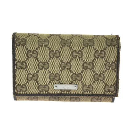 【現状渡し品】【レディース】 GUCCI グッチ GGキャンバス 二つ折り財布 154258 ミディアムウォレット 181-260213-hi-09-tag カラー：ブラウン 万代Net店