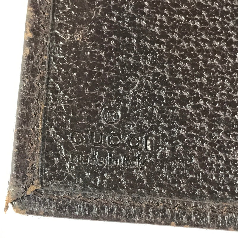 【現状渡し品】【レディース】 GUCCI グッチ GGキャンバス 二つ折り財布 154258 ミディアムウォレット 181-260213-hi-09-tag カラー：ブラウン 万代Net店