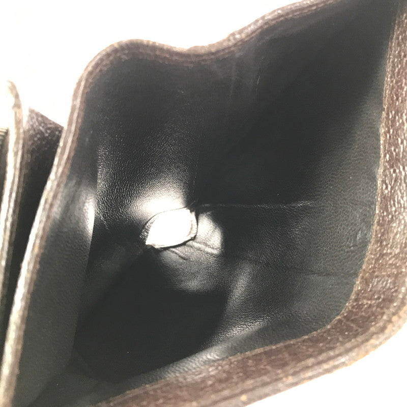 【現状渡し品】【レディース】 GUCCI グッチ GGキャンバス 二つ折り財布 154258 ミディアムウォレット 181-260213-hi-09-tag カラー：ブラウン 万代Net店