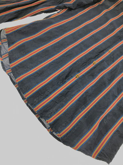 【中古品】【メンズ】 VIVIENNE WESTWOOD MAN ヴィヴィアン ウエストウッド マン L/S STRIPE SHIRT VW-WR-89555 ロングスリーブ ストライプ ロングスリーブ Tシャツ 141-260522-rt-14-tagh サイズ：46 カラー：ネイビー 万代Net店