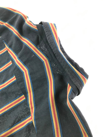 【中古品】【メンズ】 VIVIENNE WESTWOOD MAN ヴィヴィアン ウエストウッド マン L/S STRIPE SHIRT VW-WR-89555 ロングスリーブ ストライプ ロングスリーブ Tシャツ 141-260522-rt-14-tagh サイズ：46 カラー：ネイビー 万代Net店