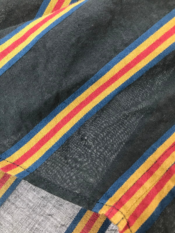 【中古品】【メンズ】 VIVIENNE WESTWOOD MAN ヴィヴィアン ウエストウッド マン L/S STRIPE SHIRT VW-WR-89555 ロングスリーブ ストライプ ロングスリーブ Tシャツ 141-260522-rt-14-tagh サイズ：46 カラー：ネイビー 万代Net店