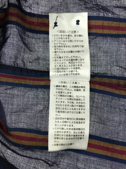 【中古品】【メンズ】 VIVIENNE WESTWOOD MAN ヴィヴィアン ウエストウッド マン L/S STRIPE SHIRT VW-WR-89555 ロングスリーブ ストライプ ロングスリーブ Tシャツ 141-260522-rt-14-tagh サイズ：46 カラー：ネイビー 万代Net店