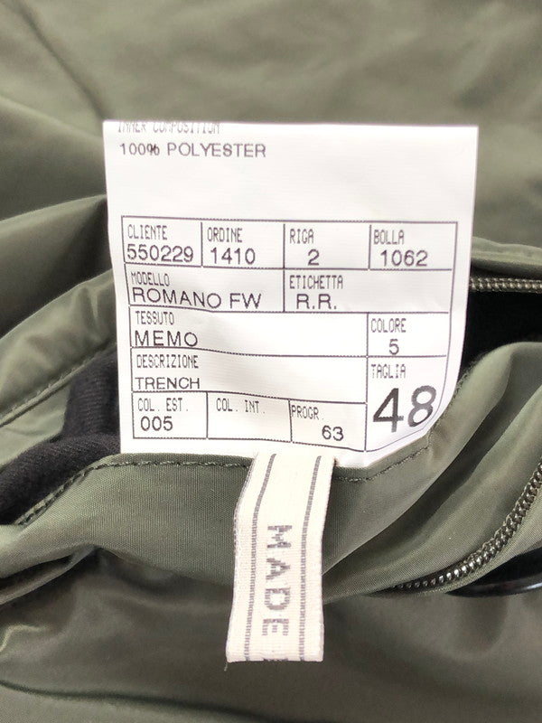 【中古品】【メンズ】 RR レストアンドレクリエーション ROMANO FW TRENCH COAT トレンチコート イタリア製 141-260207-rt-19-tag サイズ：48 カラー：カーキ 万代Net店