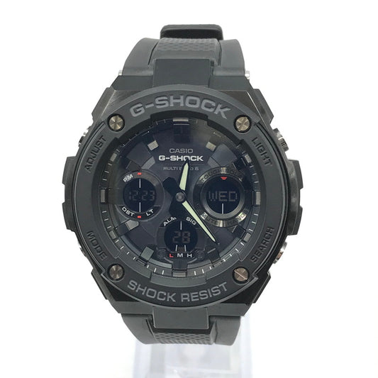 【中古品】【メンズ】 G-SHOCK ジーショック GST-W100G-1BJF G-STEEL GST-W100 SERIES タフソーラー 腕時計 196-260218-na-09-tag カラー：ブラック 万代Net店