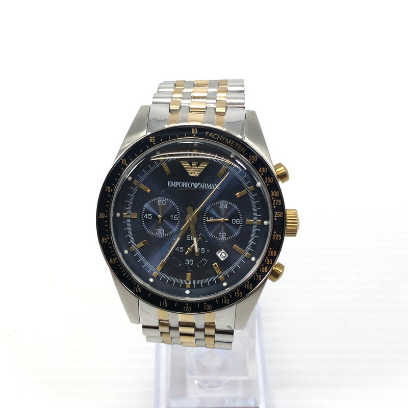 【中古品】【メンズ】 Emporio Armani エンポリオ・アルマーニ QUARTZ WATCH AR-6088 クォーツ 腕時計 197-260301-na-19-tag カラー：シルバー 万代Net店