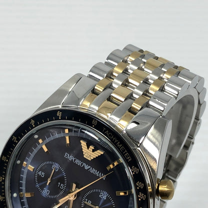 【中古品】【メンズ】 Emporio Armani エンポリオ・アルマーニ QUARTZ WATCH AR-6088 クォーツ 腕時計 197-260301-na-19-tag カラー：シルバー 万代Net店