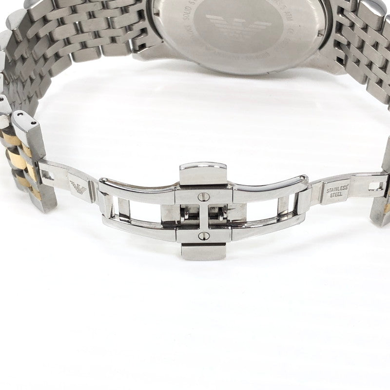 【中古品】【メンズ】 Emporio Armani エンポリオ・アルマーニ QUARTZ WATCH AR-6088 クォーツ 腕時計 197-260301-na-19-tag カラー：シルバー 万代Net店