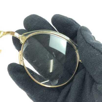 【現状渡し品】【メンズ】 Ray-Ban レイバン CLUBROUND SUNGLASSES RB4246-V クラブラウンド サングラス アイウェア アクセサリー 203-260301-na-04-tag サイズ：49□19 140 カラー：クリア/ゴールド 万代Net店