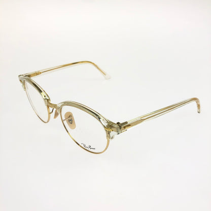 【現状渡し品】【メンズ】 Ray-Ban レイバン CLUBROUND SUNGLASSES RB4246-V クラブラウンド サングラス アイウェア アクセサリー 203-260301-na-04-tag サイズ：49□19 140 カラー：クリア/ゴールド 万代Net店
