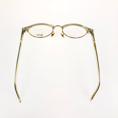 【現状渡し品】【メンズ】 Ray-Ban レイバン CLUBROUND SUNGLASSES RB4246-V クラブラウンド サングラス アイウェア アクセサリー 203-260301-na-04-tag サイズ：49□19 140 カラー：クリア/ゴールド 万代Net店