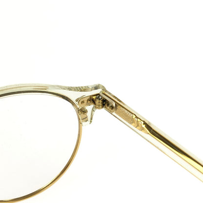 【現状渡し品】【メンズ】 Ray-Ban レイバン CLUBROUND SUNGLASSES RB4246-V クラブラウンド サングラス アイウェア アクセサリー 203-260301-na-04-tag サイズ：49□19 140 カラー：クリア/ゴールド 万代Net店