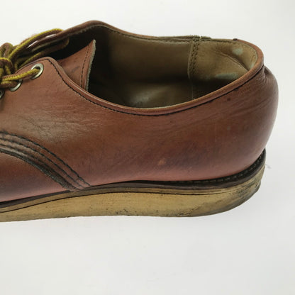 【現状渡し品】【メンズ】 RED WING レッドウィング 90's OX FORD RED BROWN 8104 90年代 オックス フォード ブーツ USA製 刺繍羽タグ 靴 164-260214-rt-05-tag サイズ：US7Ｄ カラー：ブラウン 万代Net店