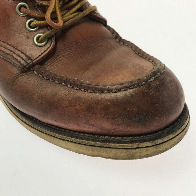 【現状渡し品】【メンズ】 RED WING レッドウィング 90's OX FORD RED BROWN 8104 90年代 オックス フォード ブーツ USA製 刺繍羽タグ 靴 164-260214-rt-05-tag サイズ：US7Ｄ カラー：ブラウン 万代Net店