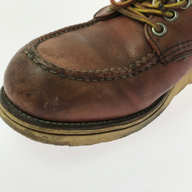 【現状渡し品】【メンズ】 RED WING レッドウィング 90's OX FORD RED BROWN 8104 90年代 オックス フォード ブーツ USA製 刺繍羽タグ 靴 164-260214-rt-05-tag サイズ：US7Ｄ カラー：ブラウン 万代Net店