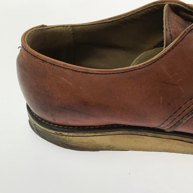 【現状渡し品】【メンズ】 RED WING レッドウィング 90's OX FORD RED BROWN 8104 90年代 オックス フォード ブーツ USA製 刺繍羽タグ 靴 164-260214-rt-05-tag サイズ：US7Ｄ カラー：ブラウン 万代Net店