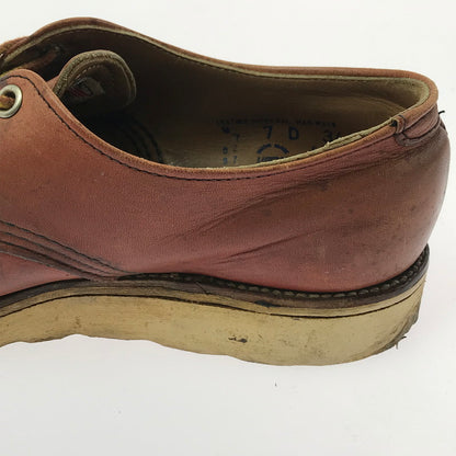 【現状渡し品】【メンズ】 RED WING レッドウィング 90's OX FORD RED BROWN 8104 90年代 オックス フォード ブーツ USA製 刺繍羽タグ 靴 164-260214-rt-05-tag サイズ：US7Ｄ カラー：ブラウン 万代Net店
