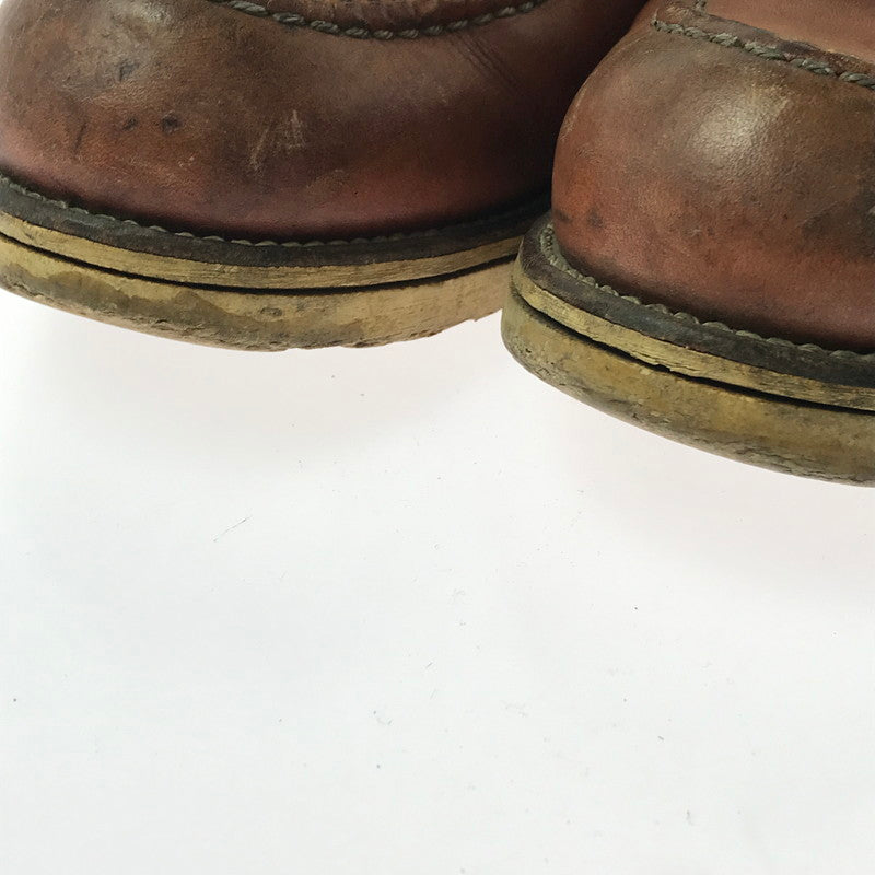 【現状渡し品】【メンズ】 RED WING レッドウィング 90's OX FORD RED BROWN 8104 90年代 オックス フォード ブーツ USA製 刺繍羽タグ 靴 164-260214-rt-05-tag サイズ：US7Ｄ カラー：ブラウン 万代Net店