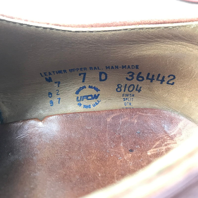 【現状渡し品】【メンズ】 RED WING レッドウィング 90's OX FORD RED BROWN 8104 90年代 オックス フォード ブーツ USA製 刺繍羽タグ 靴 164-260214-rt-05-tag サイズ：US7Ｄ カラー：ブラウン 万代Net店