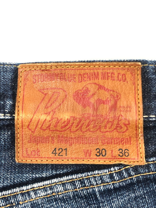 【中古品】【メンズ】 Pherrow's フェローズ DENIM PANTS LOT421 チェックポケット デニムパンツ ジーンズ ボトムス 156-260211-rt-11-tag サイズ：W30 L36 カラー：インディゴ 万代Net店