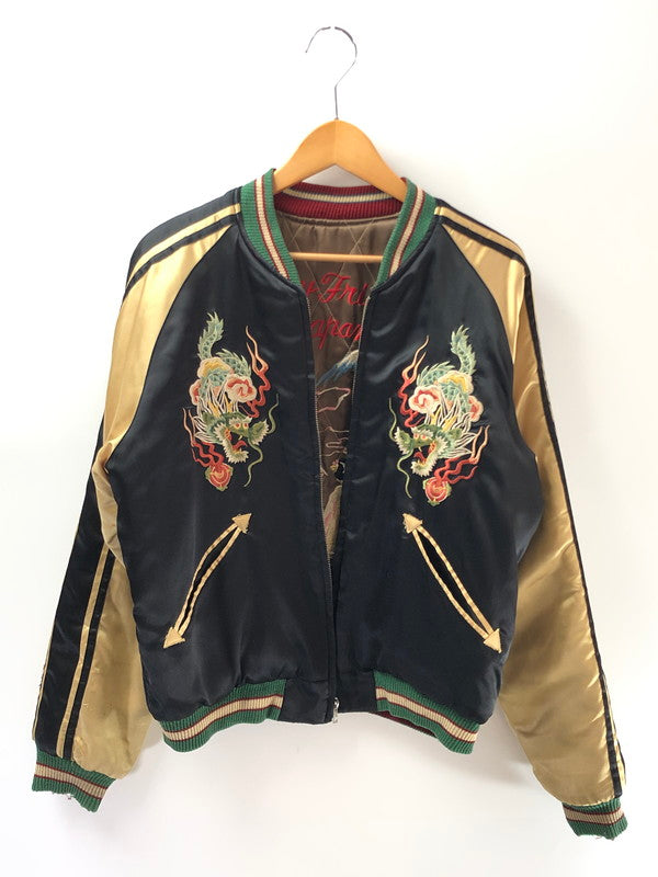 【ジャンク品】【メンズ】 TAILOR 東洋 テーラー トーヨー 90's REVERSIBLE SOUVENIR JACKET M18426 M品番 龍×舞妓 リバーシブル スーベニア ジャケット アウター 145-260204-rt-13-tag サイズ：M カラー：ブラック/ブラウン 万代Net店