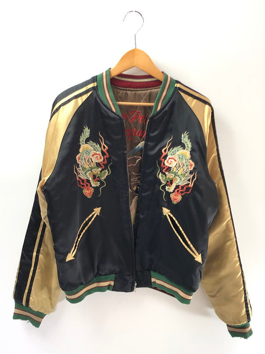 【ジャンク品】【メンズ】 TAILOR 東洋 テーラー トーヨー 90's REVERSIBLE SOUVENIR JACKET M18426 M品番 龍×舞妓 リバーシブル スーベニア ジャケット アウター 145-260204-rt-13-tag サイズ：M カラー：ブラック/ブラウン 万代Net店