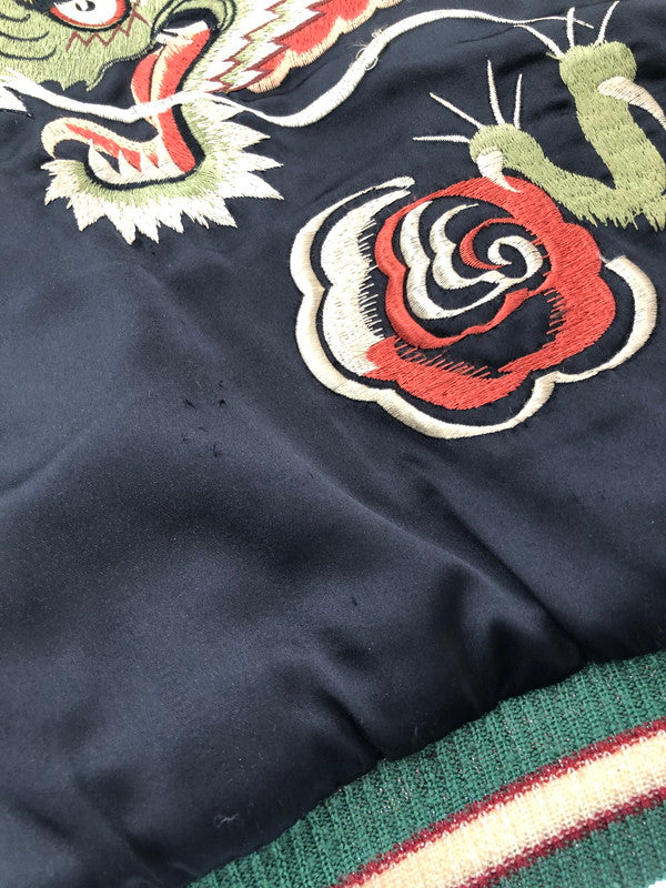 【ジャンク品】【メンズ】 TAILOR 東洋 テーラー トーヨー 90's REVERSIBLE SOUVENIR JACKET M18426 M品番 龍×舞妓 リバーシブル スーベニア ジャケット アウター 145-260204-rt-13-tag サイズ：M カラー：ブラック/ブラウン 万代Net店