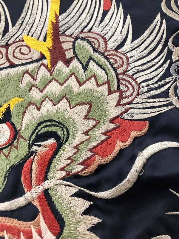 【ジャンク品】【メンズ】 TAILOR 東洋 テーラー トーヨー 90's REVERSIBLE SOUVENIR JACKET M18426 M品番 龍×舞妓 リバーシブル スーベニア ジャケット アウター 145-260204-rt-13-tag サイズ：M カラー：ブラック/ブラウン 万代Net店