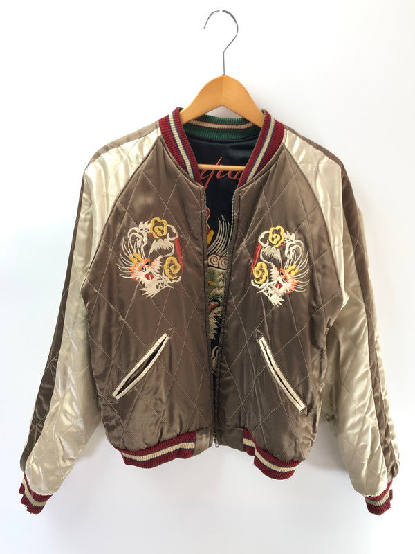 【ジャンク品】【メンズ】 TAILOR 東洋 テーラー トーヨー 90's REVERSIBLE SOUVENIR JACKET M18426 M品番 龍×舞妓 リバーシブル スーベニア ジャケット アウター 145-260204-rt-13-tag サイズ：M カラー：ブラック/ブラウン 万代Net店