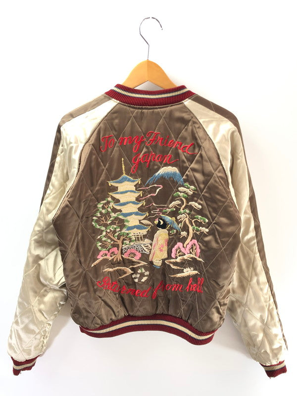 【ジャンク品】【メンズ】 TAILOR 東洋 テーラー トーヨー 90's REVERSIBLE SOUVENIR JACKET M18426 M品番 龍×舞妓 リバーシブル スーベニア ジャケット アウター 145-260204-rt-13-tag サイズ：M カラー：ブラック/ブラウン 万代Net店