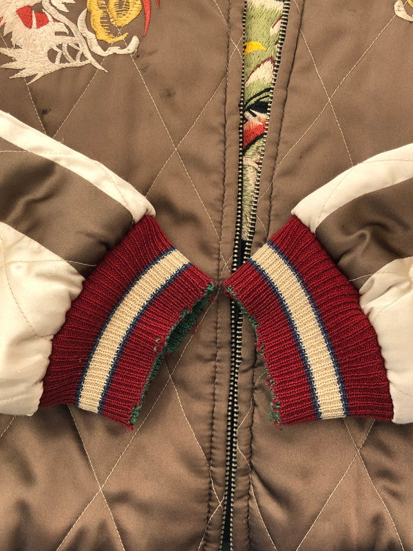 【ジャンク品】【メンズ】 TAILOR 東洋 テーラー トーヨー 90's REVERSIBLE SOUVENIR JACKET M18426 M品番 龍×舞妓 リバーシブル スーベニア ジャケット アウター 145-260204-rt-13-tag サイズ：M カラー：ブラック/ブラウン 万代Net店