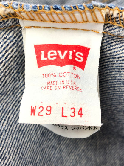 【中古品】【メンズ】 Levi's リーバイス 90’s 510 DENIM PANTS 510-0217 90年代 510 デニムパンツ USA製 525刻印 SMALL-E 92年製 157-260211-rt-09-tag サイズ：W29 L34 カラー：インディゴ 万代Net店