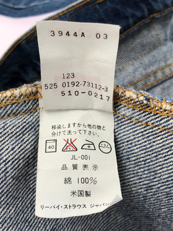 【中古品】【メンズ】 Levi's リーバイス 90’s 510 DENIM PANTS 510-0217 90年代 510 デニムパンツ USA製 525刻印 SMALL-E 92年製 157-260211-rt-09-tag サイズ：W29 L34 カラー：インディゴ 万代Net店