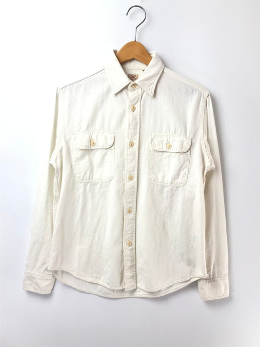 【中古品】【メンズ】 SUGAR CANE シュガーケーン L/S CHAMBRAY SHIRT WHITE SC25678 ロングスリーブ シャンブレー シャツ トップス 145-260820-rt-22-tag カラー：ホワイト 万代Net店