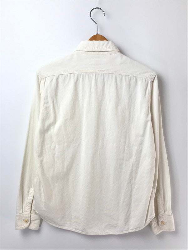 【中古品】【メンズ】 SUGAR CANE シュガーケーン L/S CHAMBRAY SHIRT WHITE SC25678 ロングスリーブ シャンブレー シャツ トップス 145-260820-rt-22-tag カラー：ホワイト 万代Net店