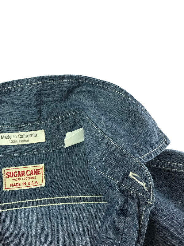 【中古品】【メンズ】 L/S CHAMBRAY WORK SHIRT シャンブレー ワークシャツ USA製 長袖シャツ 145-260225-na-04-tag サイズ：S カラー：ブルー 万代Net店