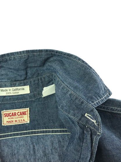 【中古品】【メンズ】 L/S CHAMBRAY WORK SHIRT シャンブレー ワークシャツ USA製 長袖シャツ 145-260225-na-04-tag サイズ：S カラー：ブルー 万代Net店