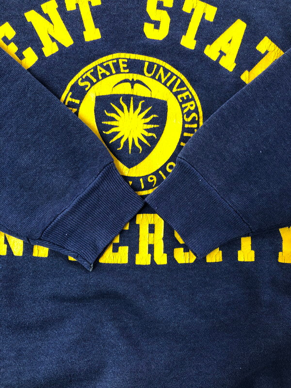 【中古品】【メンズ】 VINTAGE ヴィンテージ 推定70～80's KENT STATE UNIVERSITY SWEATSHIRT ケント ステイト ユニバーシティー スウェットシャツ トレーナー トップス 146-260516-rt-21-tagh サイズ：不明 下記参照 カラー：ネイビー 万代Net店