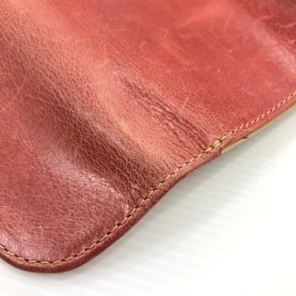 【現状渡し品】【メンズ】 SAAD サード SUN SYMBOL サンシンボル 三つ折り財布 201-260407-na-14-tag カラー：レッド系 万代Net店
