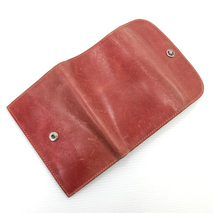 【現状渡し品】【メンズ】 SAAD サード SUN SYMBOL サンシンボル 三つ折り財布 201-260407-na-14-tag カラー：レッド系 万代Net店
