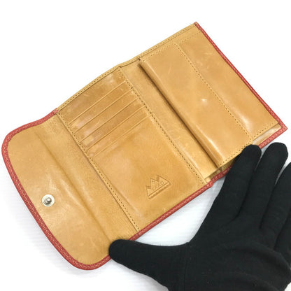 【現状渡し品】【メンズ】 SAAD サード SUN SYMBOL サンシンボル 三つ折り財布 201-260407-na-14-tag カラー：レッド系 万代Net店
