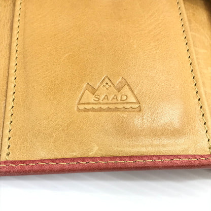 【現状渡し品】【メンズ】 SAAD サード SUN SYMBOL サンシンボル 三つ折り財布 201-260407-na-14-tag カラー：レッド系 万代Net店
