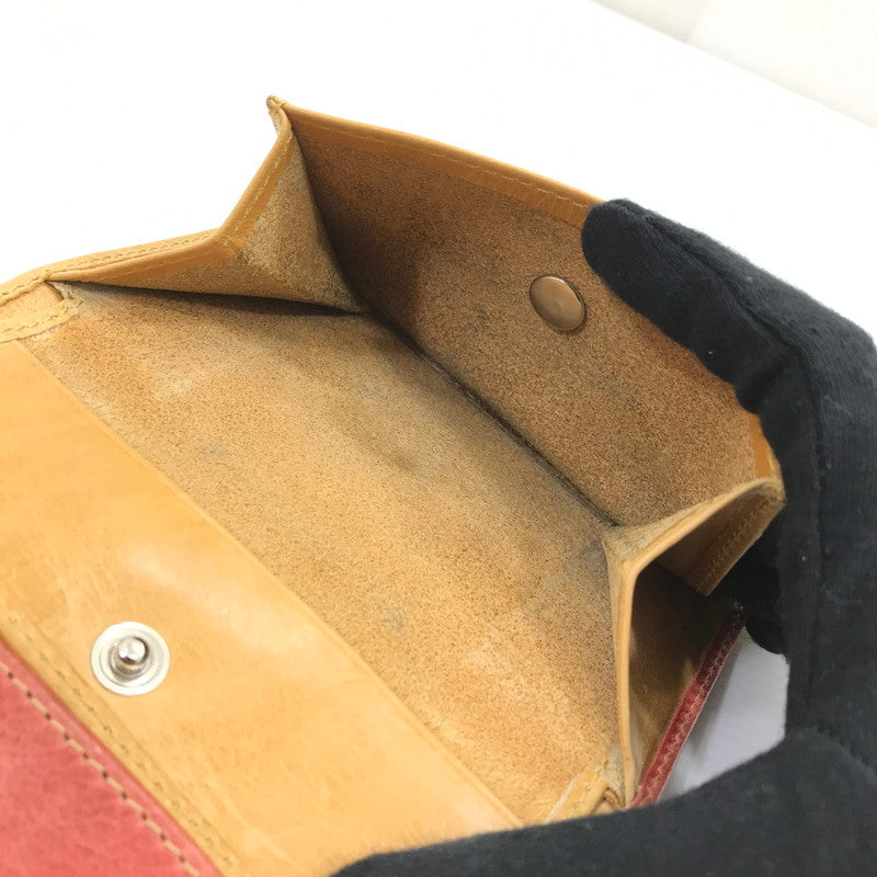 【現状渡し品】【メンズ】 SAAD サード SUN SYMBOL サンシンボル 三つ折り財布 201-260407-na-14-tag カラー：レッド系 万代Net店