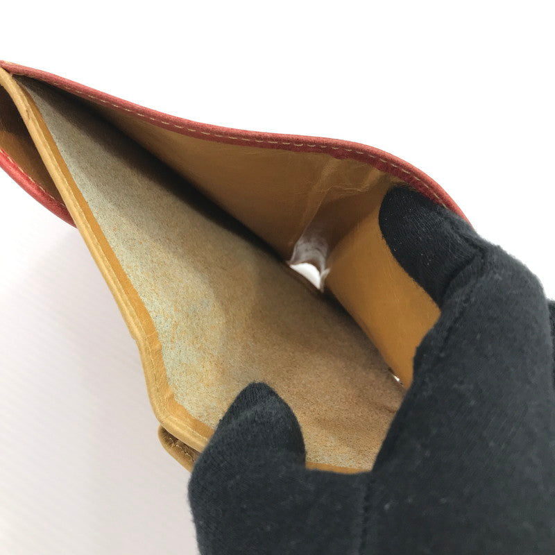 【現状渡し品】【メンズ】 SAAD サード SUN SYMBOL サンシンボル 三つ折り財布 201-260407-na-14-tag カラー：レッド系 万代Net店