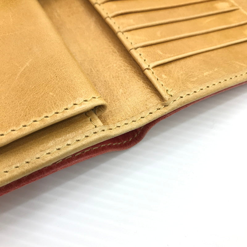 【現状渡し品】【メンズ】 SAAD サード SUN SYMBOL サンシンボル 三つ折り財布 201-260407-na-14-tag カラー：レッド系 万代Net店