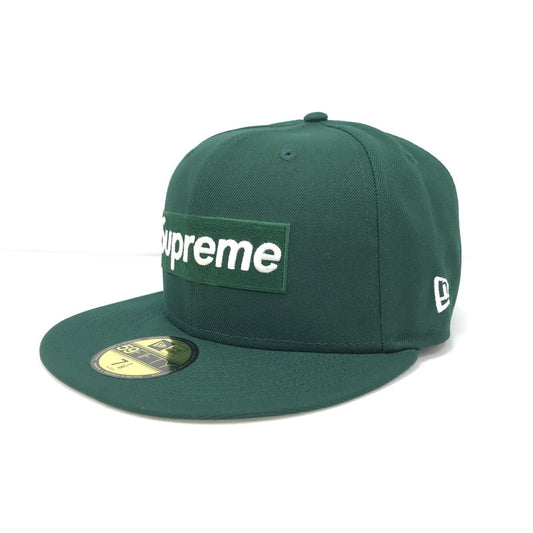 【中古美品】【メンズ】 Supreme シュプリーム × MLB × NEW ERA ニューエラ TEAMS BOX LOGO OAKLAND ATHLETICS チーム ボックスロゴ オークランド アスレチックス キャップ 帽子 185-260207-na-06-tag サイズ：7 1/8 (56.8cm) カラー：DARK GREEN 万代Net店