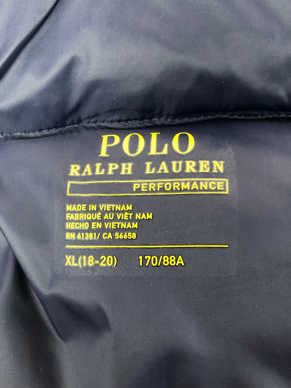 【中古品】【メンズ】 POLO RALPH LAUREN ポロ・ラルフローレン BOYS' DOWN JACKET ボーイズ ダウンジャケット 147-260301-rt-19-tag サイズ：XL カラー：ネイビー 万代Net店