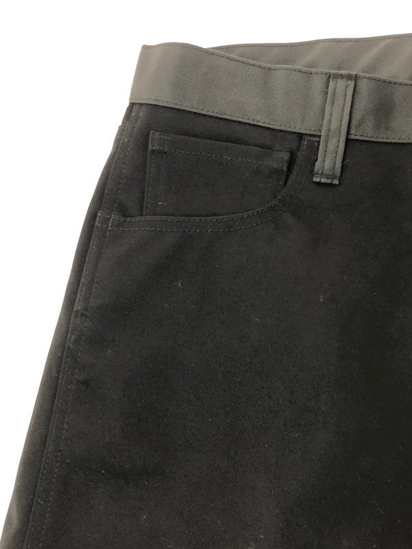【中古品】【メンズ】 JUNYA WATANABE COMME des GARCONS MAN ジュンヤワタナベコムデギャルソンマン REFLECTOR STRAIGHT PANTS WB-P026 AD2018 リフレクター ストレート パンツ 151-260205-rt-12-tag サイズ：XS カラー：ブラック 万代Net店