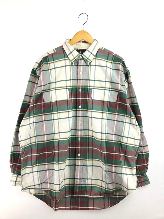【中古品】【メンズ】 RALPH LAUREN ラルフローレン 90'S L/S BD CHECK SHIRT 90年代 ボタンダウン チェックシャツ 長袖シャツ 146-260225-na-05-tag サイズ：XL カラー：マルチカラー 万代Net店