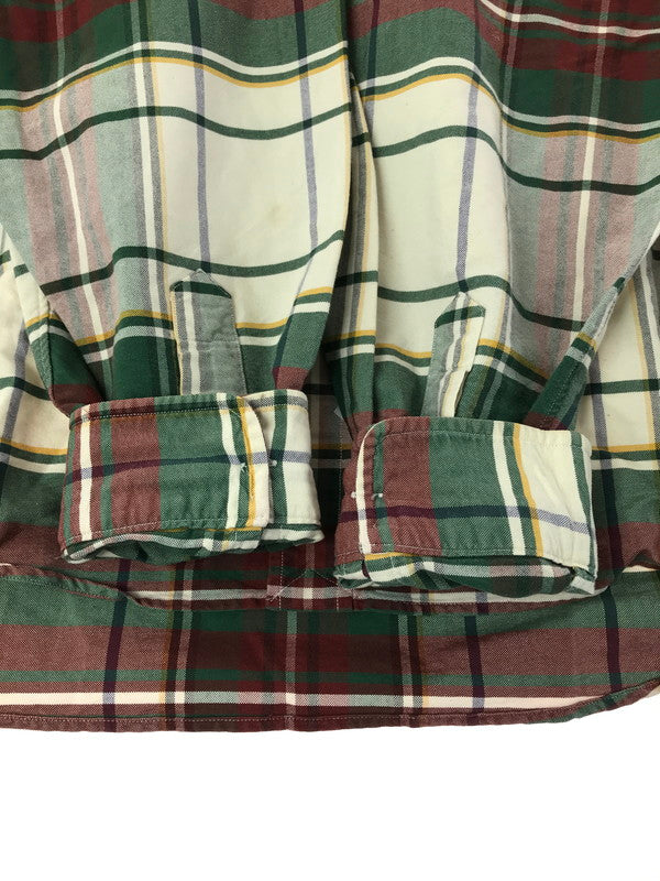 【中古品】【メンズ】 RALPH LAUREN ラルフローレン 90'S L/S BD CHECK SHIRT 90年代 ボタンダウン チェックシャツ 長袖シャツ 146-260225-na-05-tag サイズ：XL カラー：マルチカラー 万代Net店